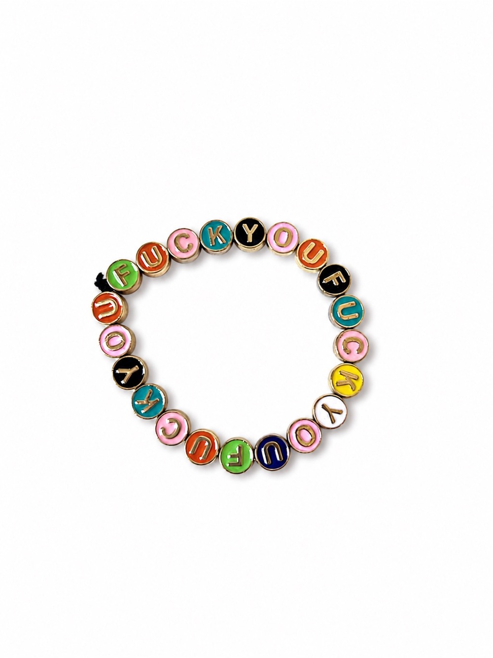 F You Colorful Letter Bracelet - Unisex